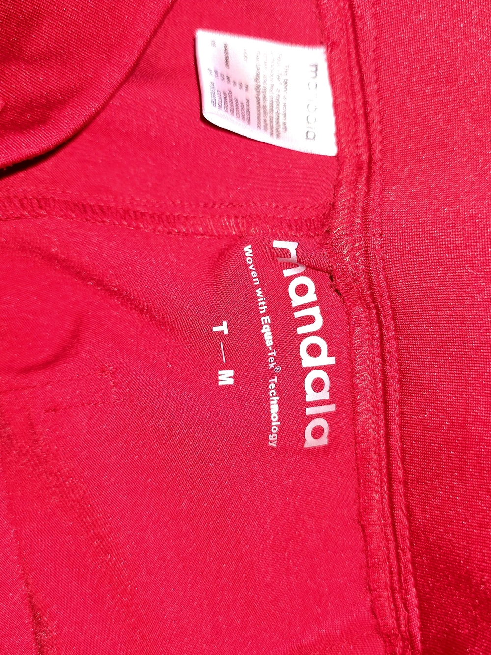 Mandala Scrubs-RED. Dolman Top - Size Small. High Waisted Jogger - Size Med/Tall - Picture 3 of 3